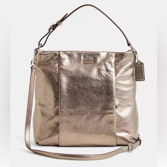 Coach Handbags - Coach Shimmering metallic Shoulder Bag